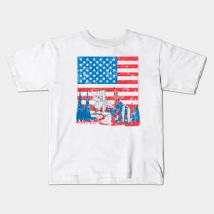 New York american flag Kids T-Shirt